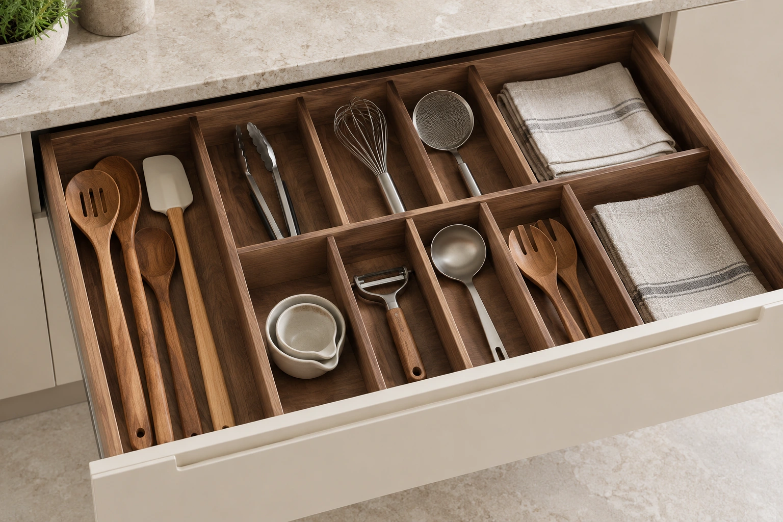 Modular drawer divider organizer — project application view