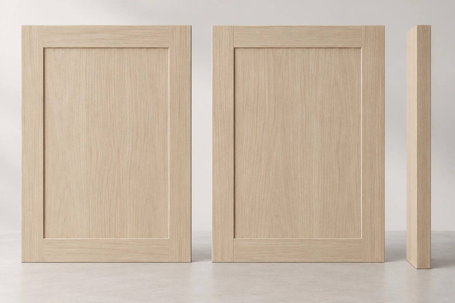 Double-sided PP-foil framed cabinet-door panel · Material sample