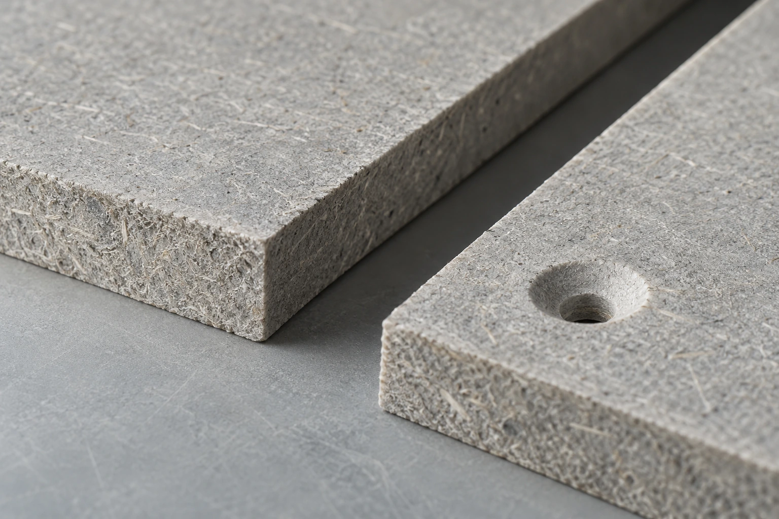 لوح أسمنت ليفي · Fibre-cement core macro