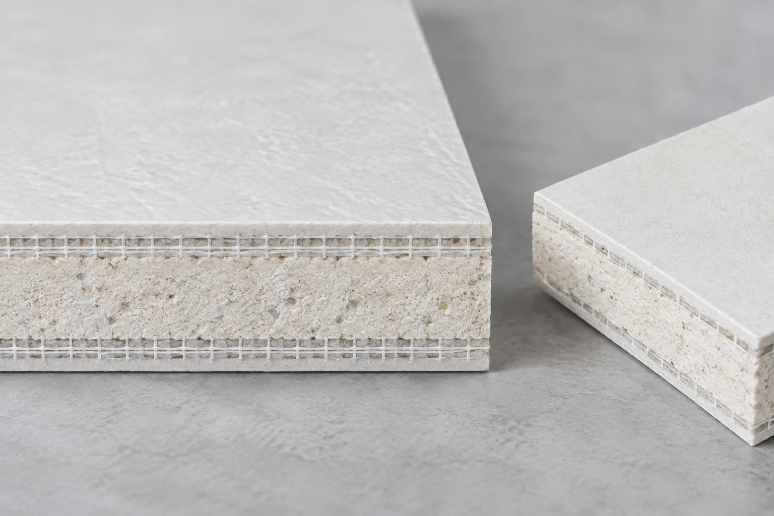 Papan magnesium oksida · Reinforced core macro