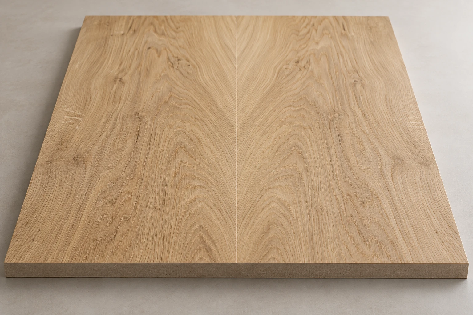 قشرة بلوط طبيعية · bookmatched layon and panel edge