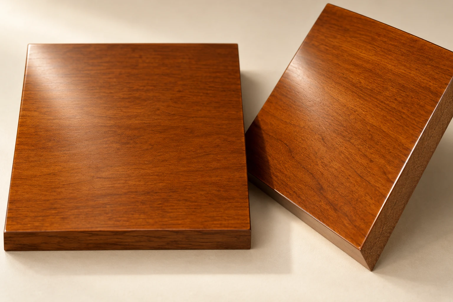 Natural lacquer finish · Amber Translucent Grain